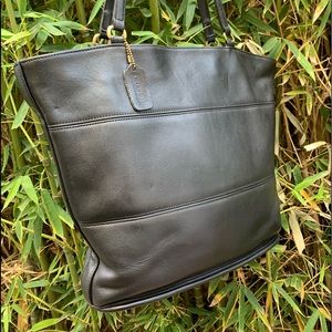 COACH 9094 black leather tote bag work school